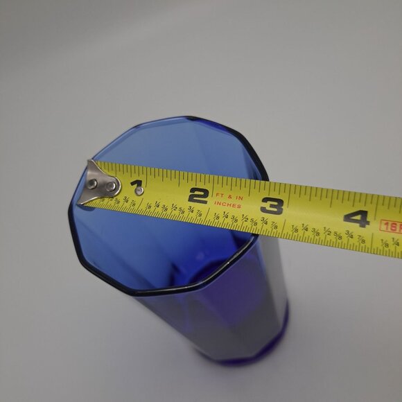 Anchor Hocking Essex Cobalt Blue Iced Tea Glass Vintage Tumbler - Picture 11 of 13